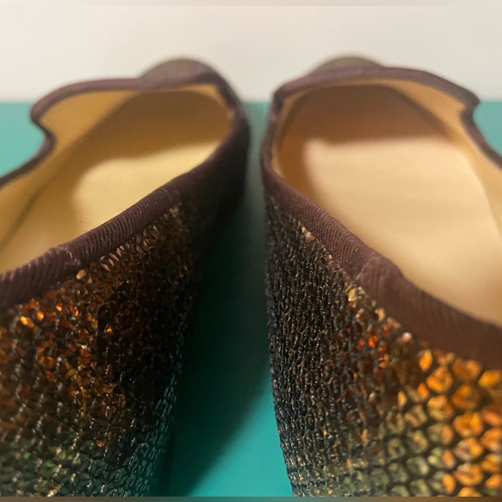 Cole Haan “Sabrina” Nike Air Bronze Brown Sequins Flat Loafer Slip-Ons - Sz. 7 - Picture 12 of 12